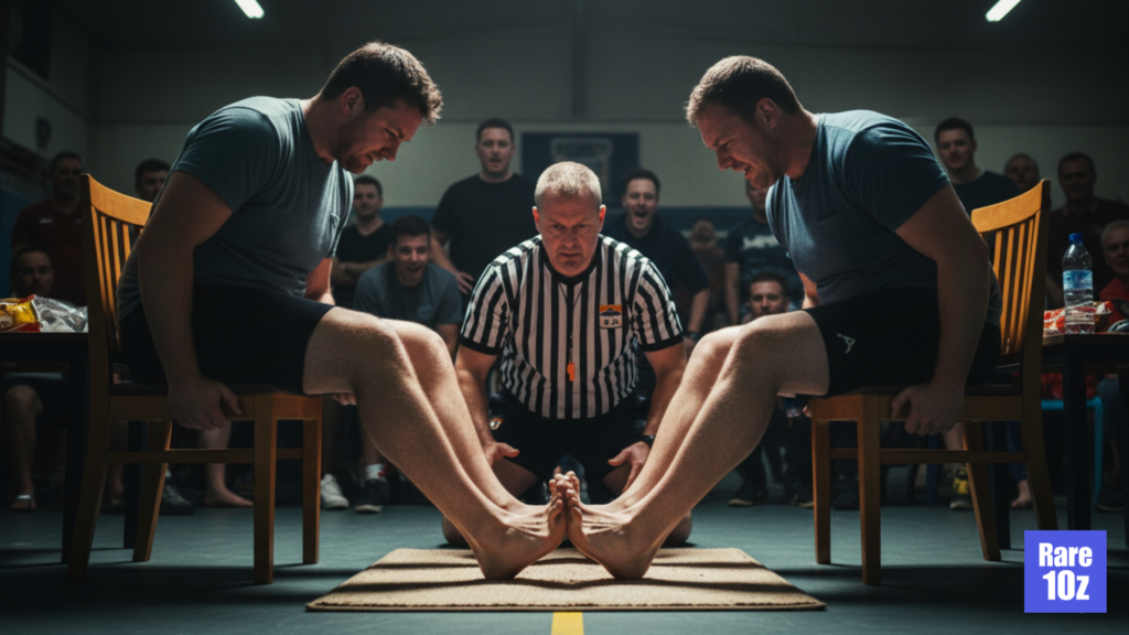 Weird International Competitions: World Toe Wrestling Championship (England)