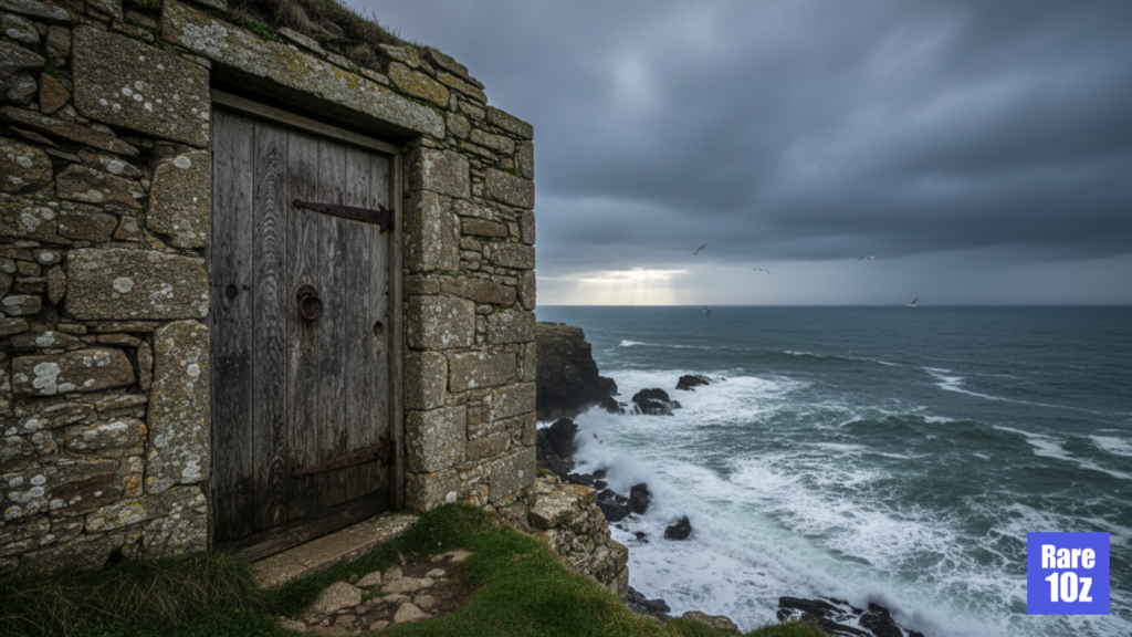 The Door on the Cliffs of Padstow, England