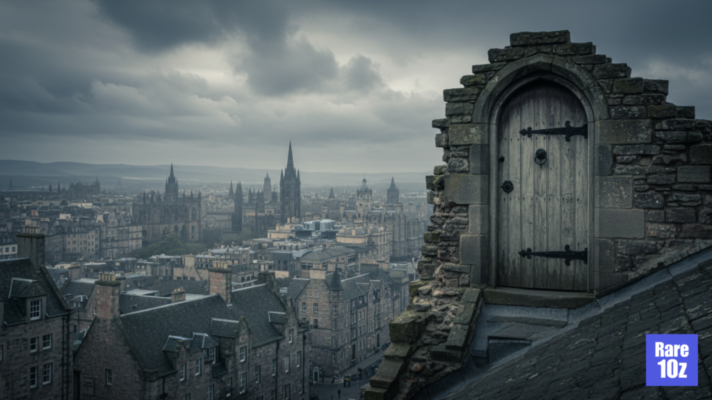 The Rooftop Door of Edinburgh, Scotland